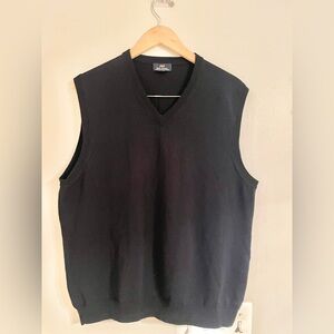 Brooks Brothers 346 Extra Fine Italian Merino Wool Sweater Vest Men’s Large EUC
